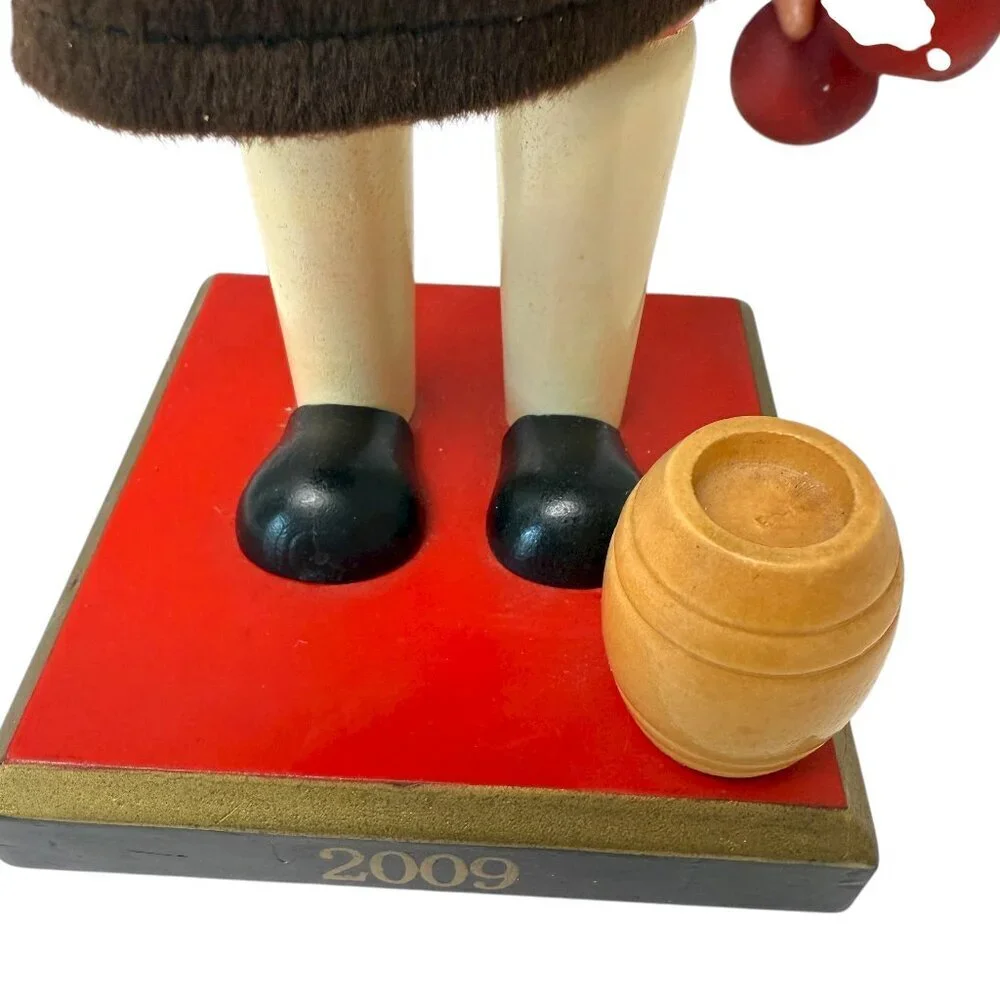 Large Holiday Nutcracker Holding Grapes and Bottle Target Limited Edition 2009